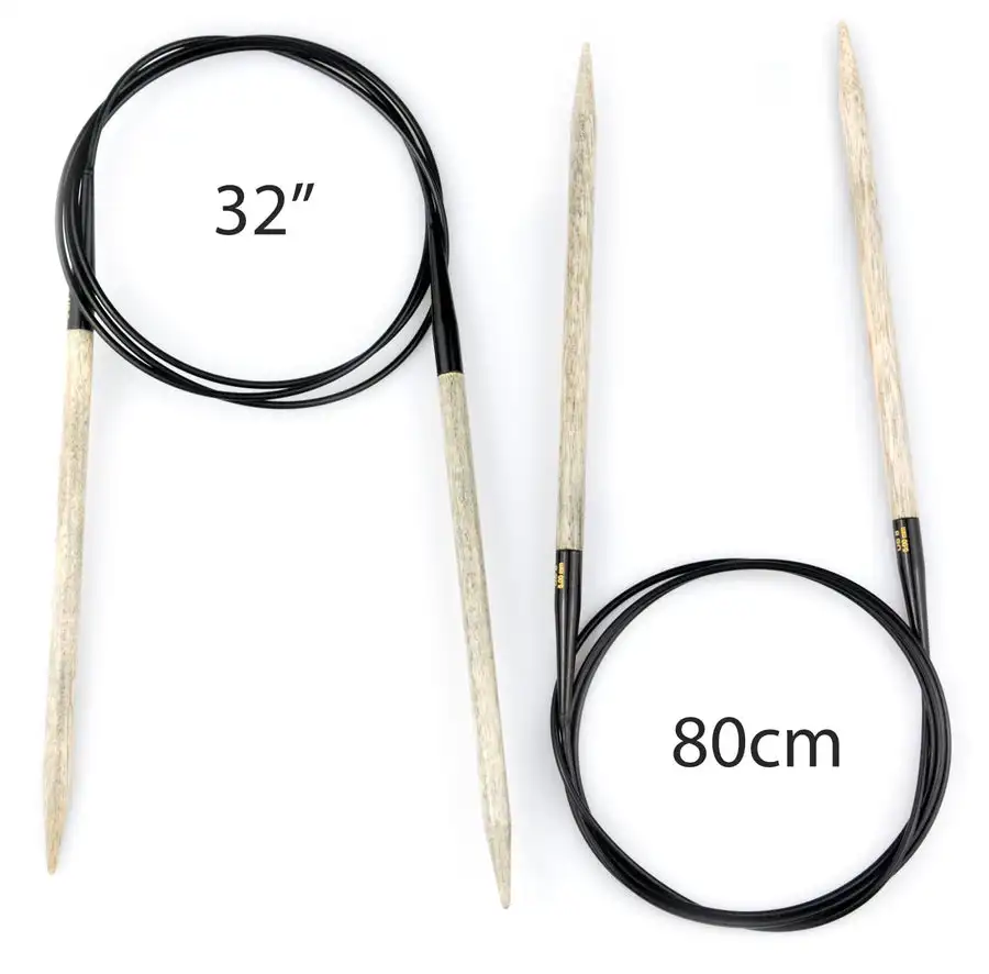 

1 Pice Lykke Driftwood 32 inch (80 cm ) Fixed Circular Knitting Needle