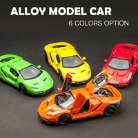 132 simulation alloy car model with pull back electronic toy ornament childrens toy car for kids gift
