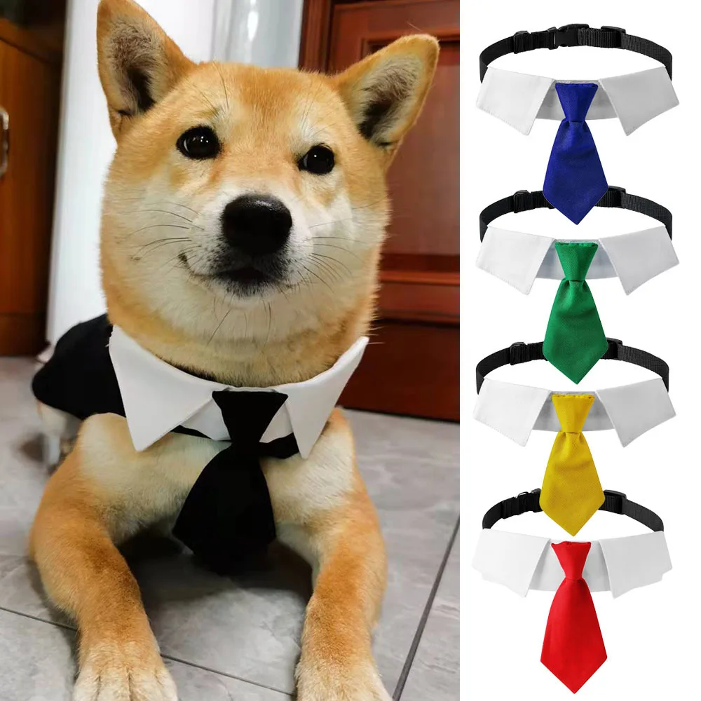 

Adjustable Dog Necktie Dogs Cats Grooming Formal Tie Comfortable Dog Wedding Suit Tuxedo Bow Ties Collar Pet Accessories