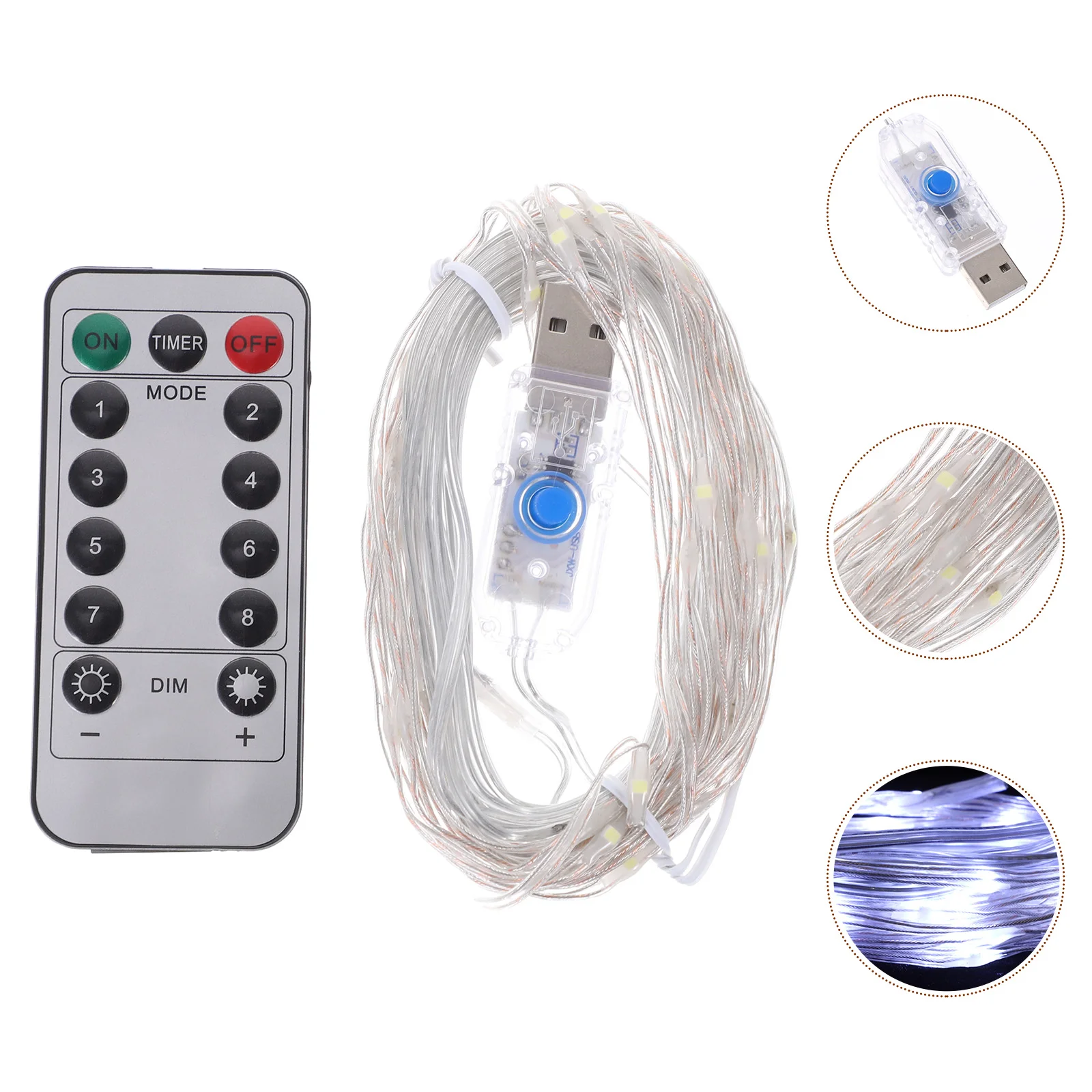 

Lights Fairy Bedroom Ledstring Christmas Color Changing Indoor Giftsremote Plug