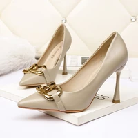 womens shoes 2022 high heels pumps ol buckle fashion ladies shoes sexy heels patent leather women party shoe female stiletto