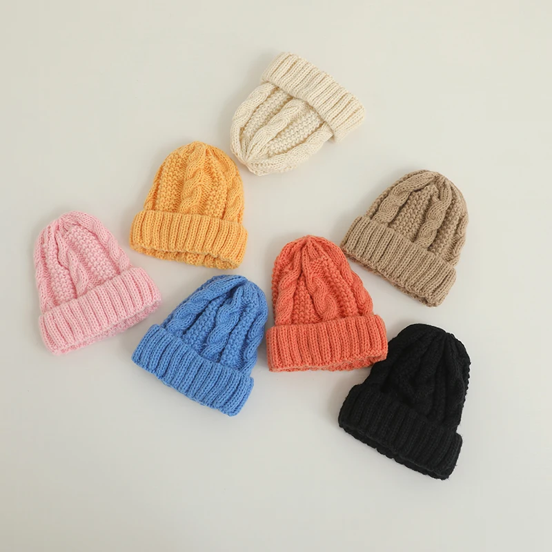 

Baby Hat Kids Newborn Knitted Cap Crochet Solid Children Beanies Boys Girls Hats Headwear Toddler Kids Caps Accessories Clothes