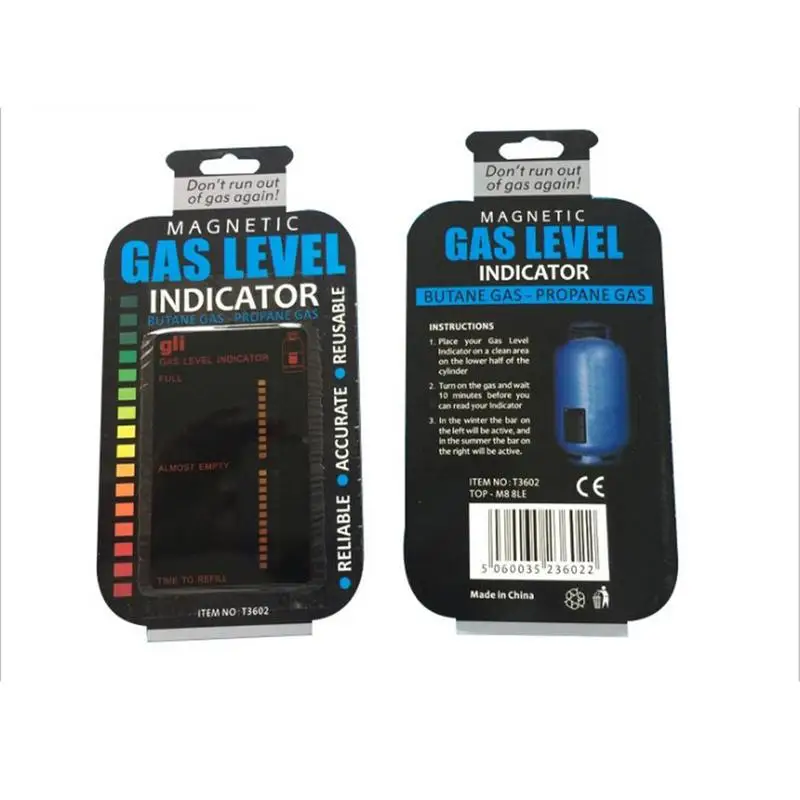 

1Pcs Practical Propane Harmful LPG Fuel Gas Tank Level Indicator Magnetic Gauge Caravan Bottle Temperature Measuring Stick