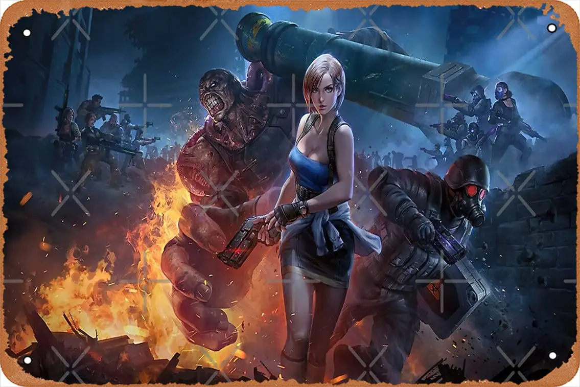 Настенный декор - 3 плакатов аниме Немезида джилл и убежище — 8X12 дюймов винтажный