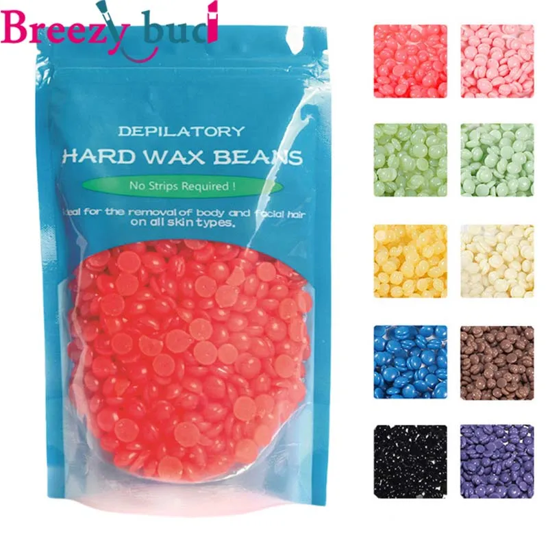 

100g/bag No Pain Depilatory Hard Wax Bead Pellet Hair Removal Wax Beans For Women Men Remove Nose Legs Arm Bikini