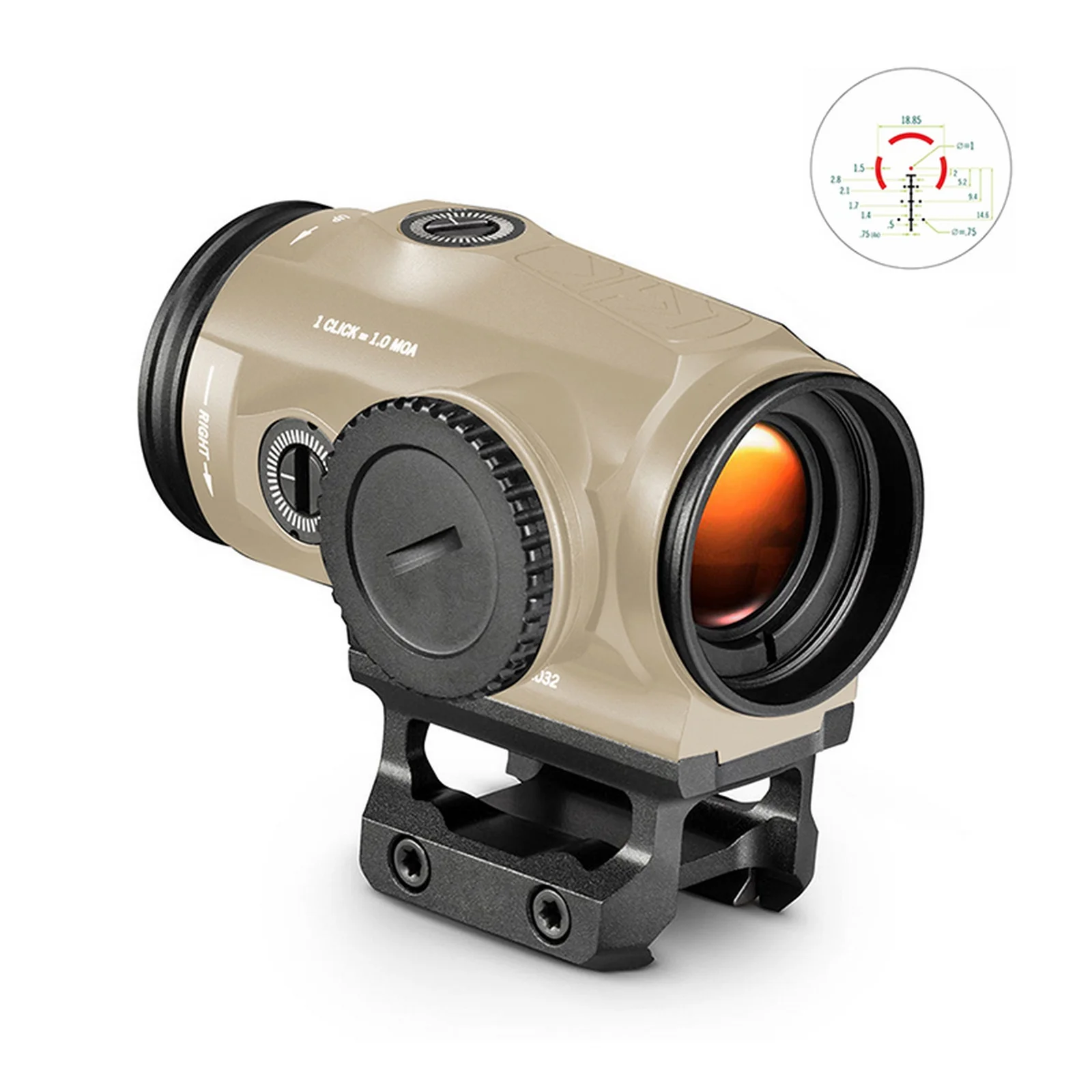 Оптический прицел для охоты голографический с красной точкой 17 дюймов |