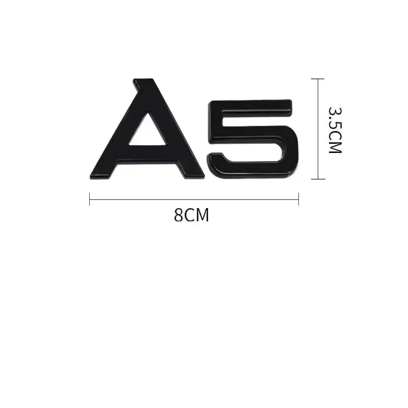 7 шт./компл. автоаксессуары для Audi A5 Quattro 2.0T 2010-2019 логотип автомобиля 4 кольца