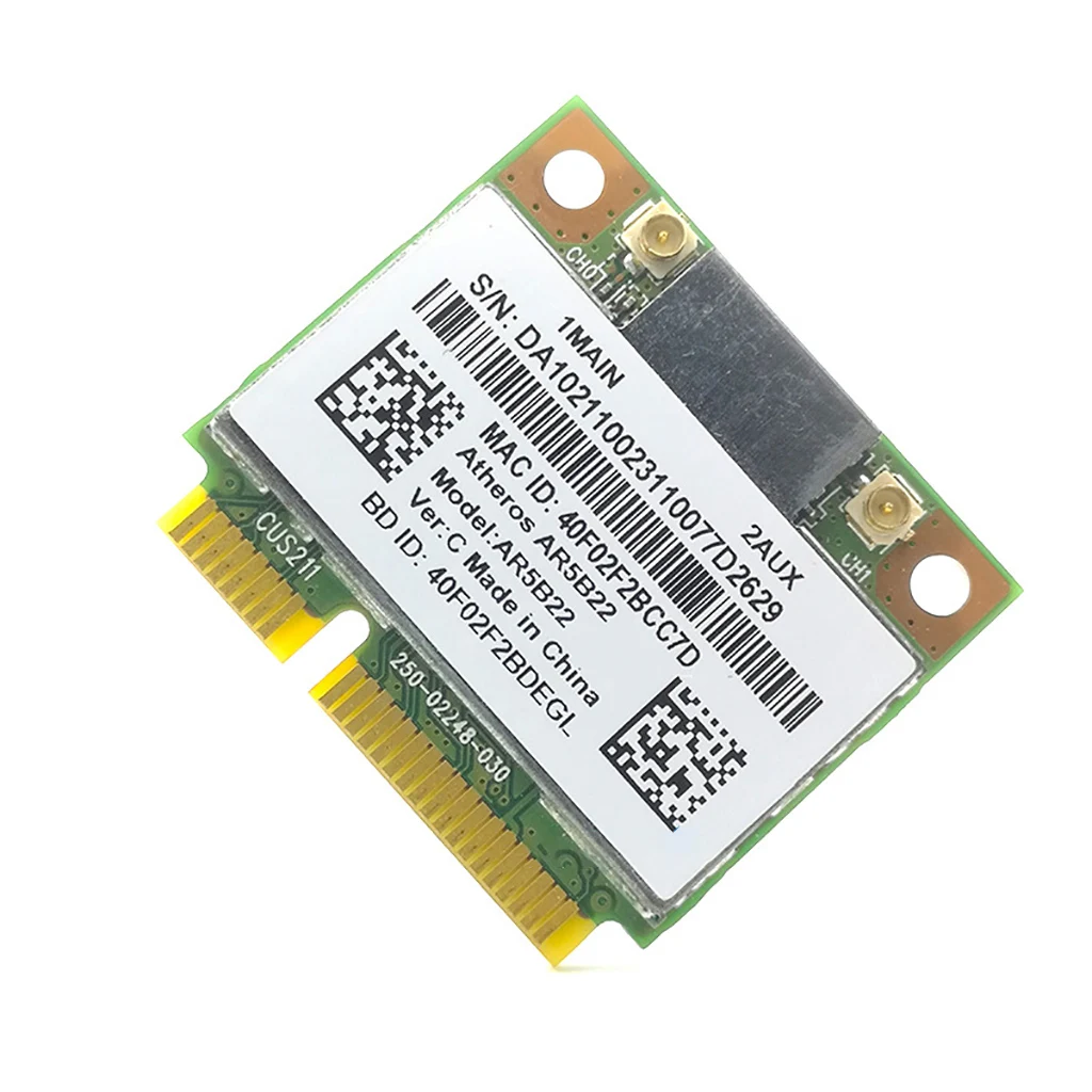 5G двухдиапазонный 300 Мбит/с AR5B22 беспроводной полумини PCI-E WLAN Bluetooth-совместимый 4 0