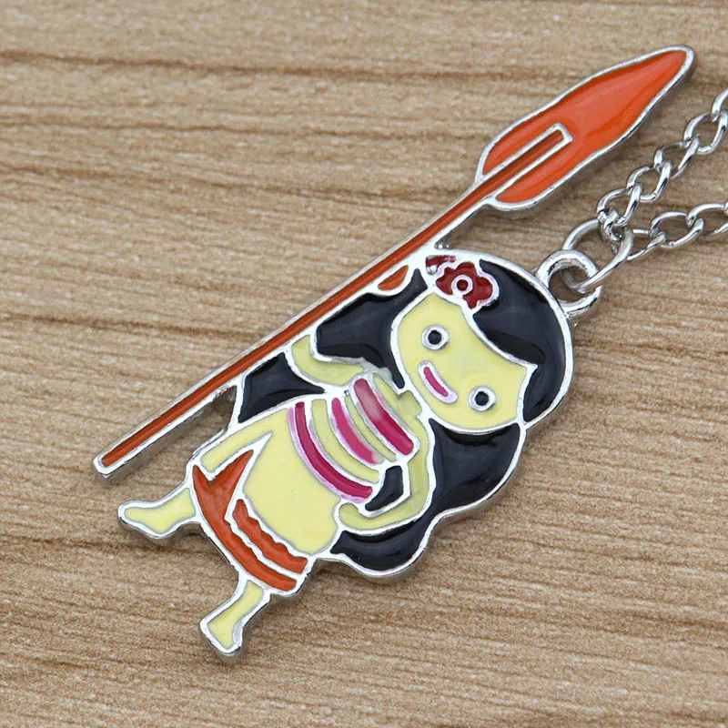 Ожерелье принцессы Моана из аниме-фильма плетеная вручную кожаная веревка кулон