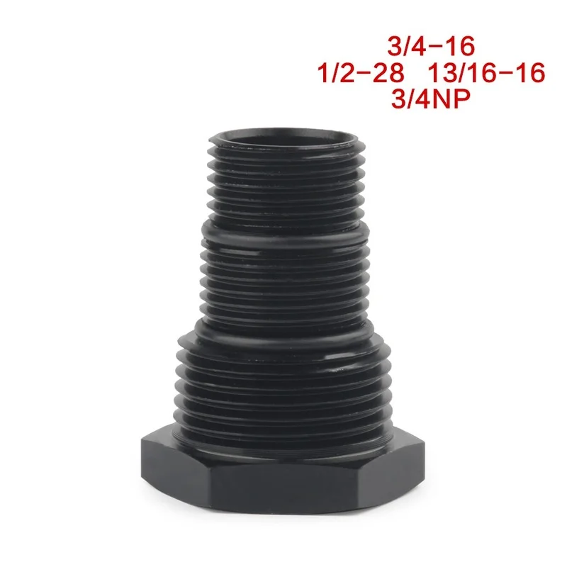 Сменный винтовой переходник для фильтра масла из алюминия 1/2-28 до 3/4-16 13/16-16 3/4 NPT