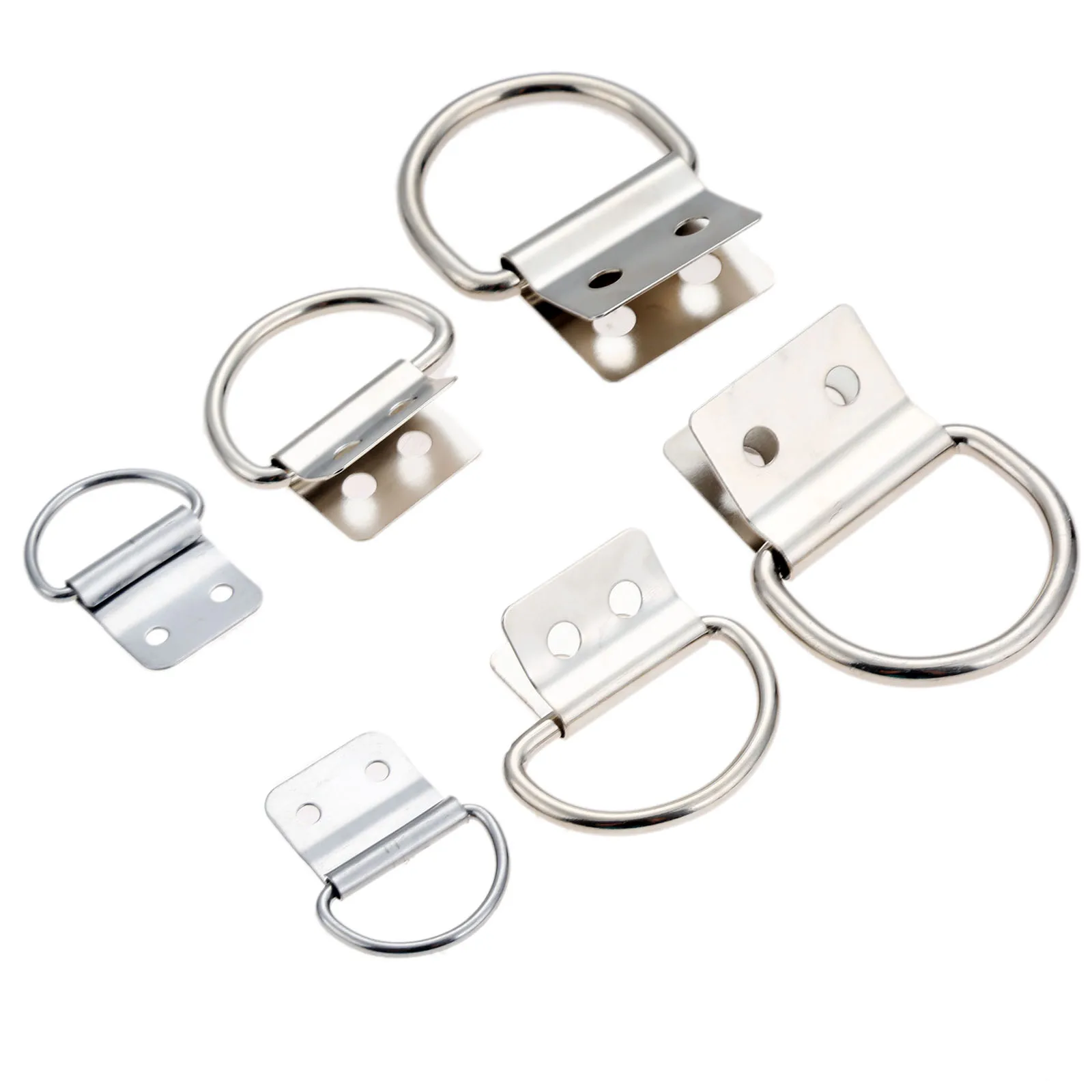 

2/5/10Pcs Metal Silver Triangle D-Ring Hanging Mirror Hanger Picture Frame Hangers Hooks Tone High Quality Home Hardware