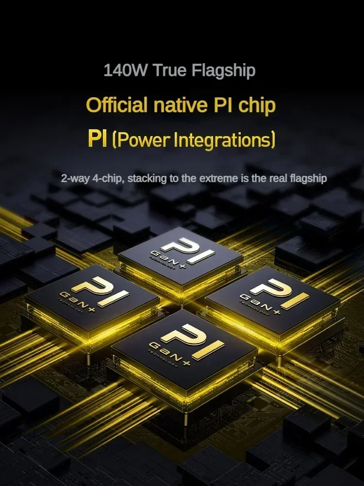 Зарядное устройство GaN Aohi 140 Вт с нитридом галлия PD3.1 Сверхбыстрая зарядка 2C1A Три