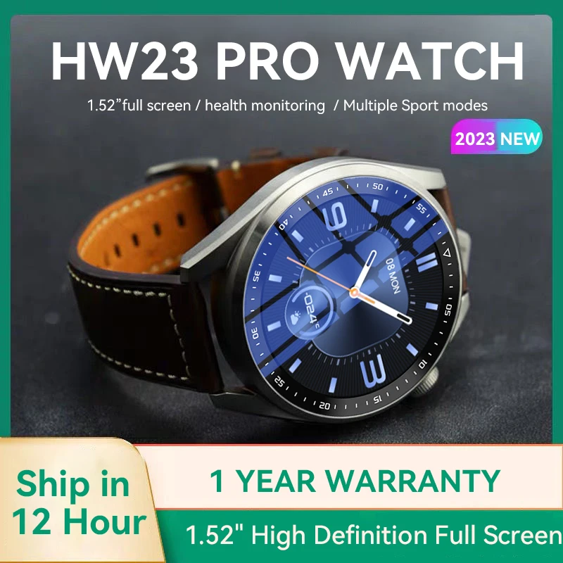 

Huawei HW23 Pro Men SmartWatch Round 1.52" Big screen NFC Full Touch Screen Men Female Bluetooth Call Smartwatch For android
