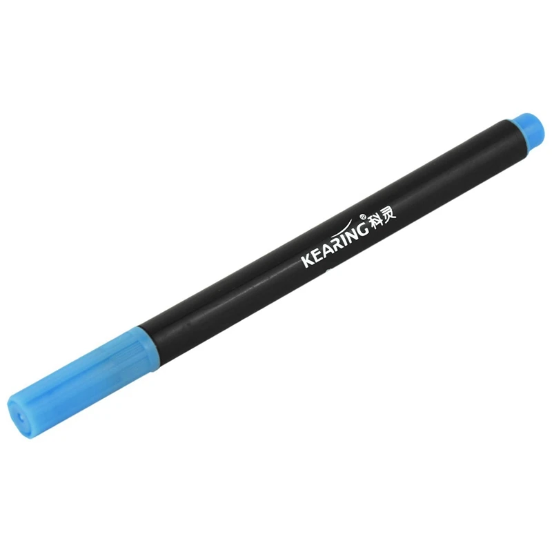 2 Pcs Fabric Marker Pens Permanent Colors For DIY Textile Clothes T-Shirt Shoes Blue &amp White |