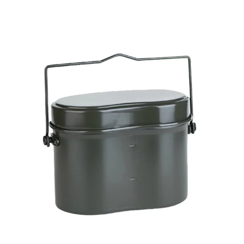 

Outdoor Aluminum Lunch Box Portable Camping Cooking Cookware Anti-fall Anti-cracking Bento Box