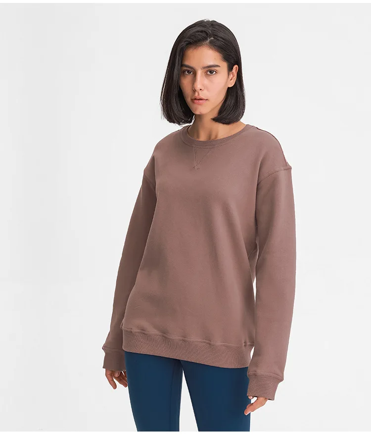 Lulu Women's Oversize Sportswear Sports and Leisure Sweatshirt Hoodies Sweater Outerwear Women's Hoodie Golf Wear Women Jumper