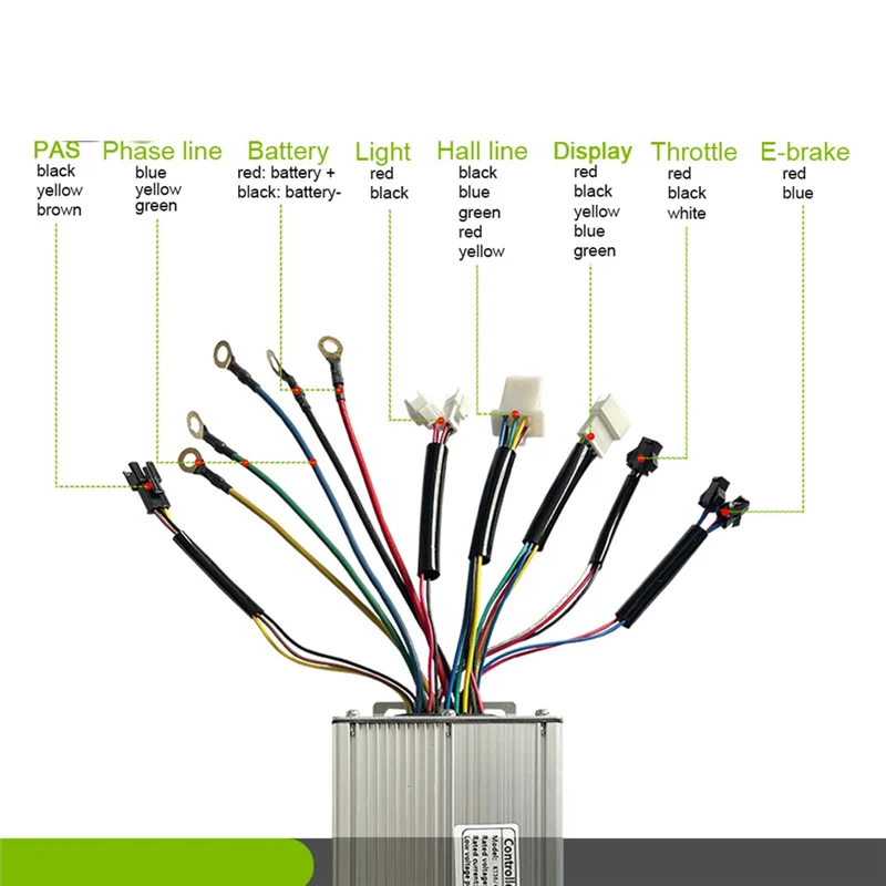 Контроллер электровелосипеда 48V 1000W/1500W/2000W/3000W квадратная волна с
