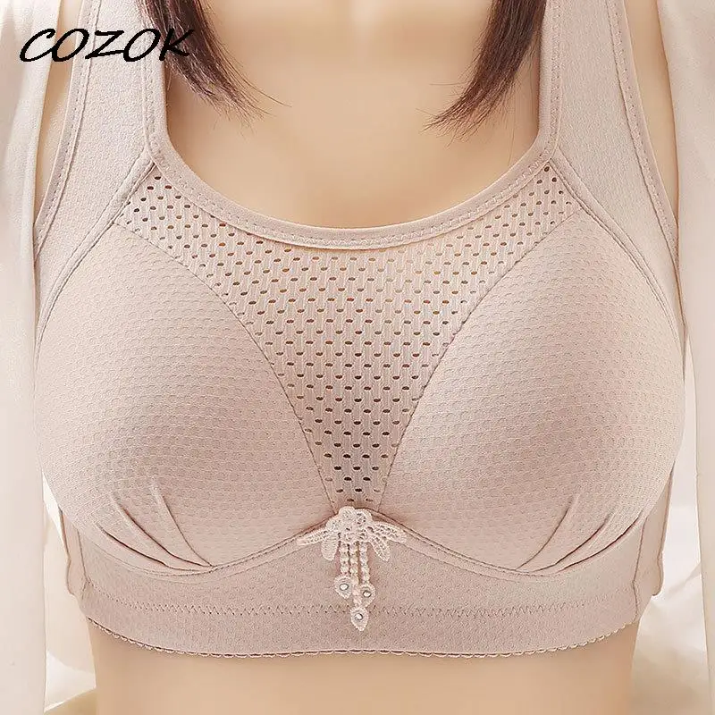 

COZOK Printed Push Up Bras For Women Backless Small Breast Female Underwear Uncensored Bralette Sexy Lingerie Seamless Strap Bh