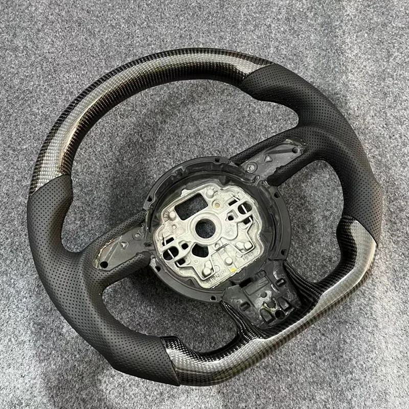 Для Audi A7 2012 2013 2014 2015 2016 2017 2018 рулевое колесо из натурального углеродного волокна и