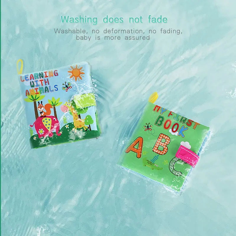 4 Types Baby Soft Cloth Books Alphabet Animal Rustle Sound Infant Stroller Rattle Toy Newborn 0-36 Months Educational Toys |