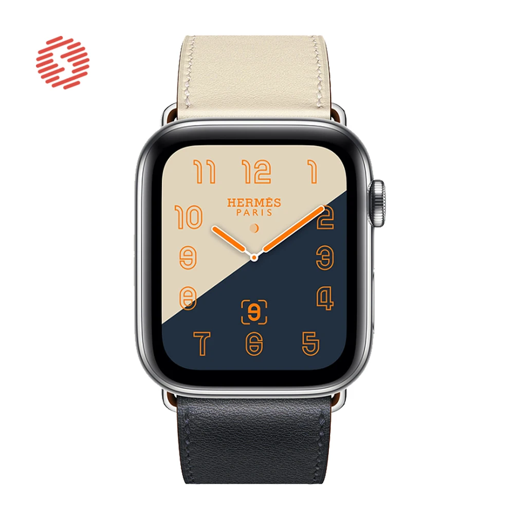 Ремешок кожаный ShengOne для Apple Watch 7 6 SE 5 4 45 44 42 мм изысканный двухцветный сменный