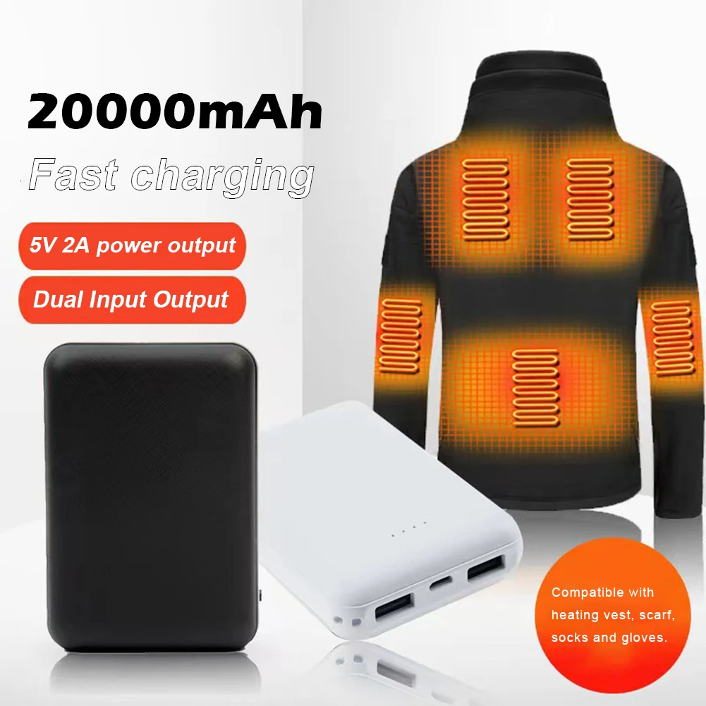 20000mAh Power Bank Portable USB Charger Fast Charging Exter