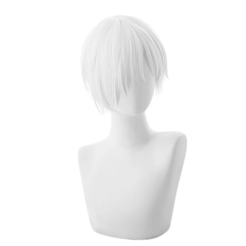 

Hataraku Saibou Cells at Work U-1146 White Blood Cell Short Wig Cosplay Costume Heat Resistant Synthetic Hair Men Women Wigs