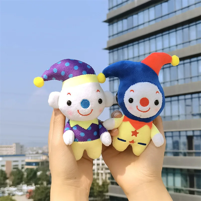 

1pcs 12CM Clown Plush Toys Keychains Dolls Kawaii Cartoon Anime Soft Stuffed Kids Children Holiday Gifts Plushie Bag Pendant