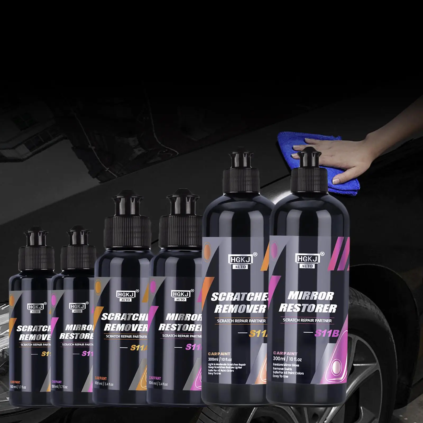 

Car Scratches Remover Polishing Wax Paint Repair Vehicle Maintenance Mirror Restorer