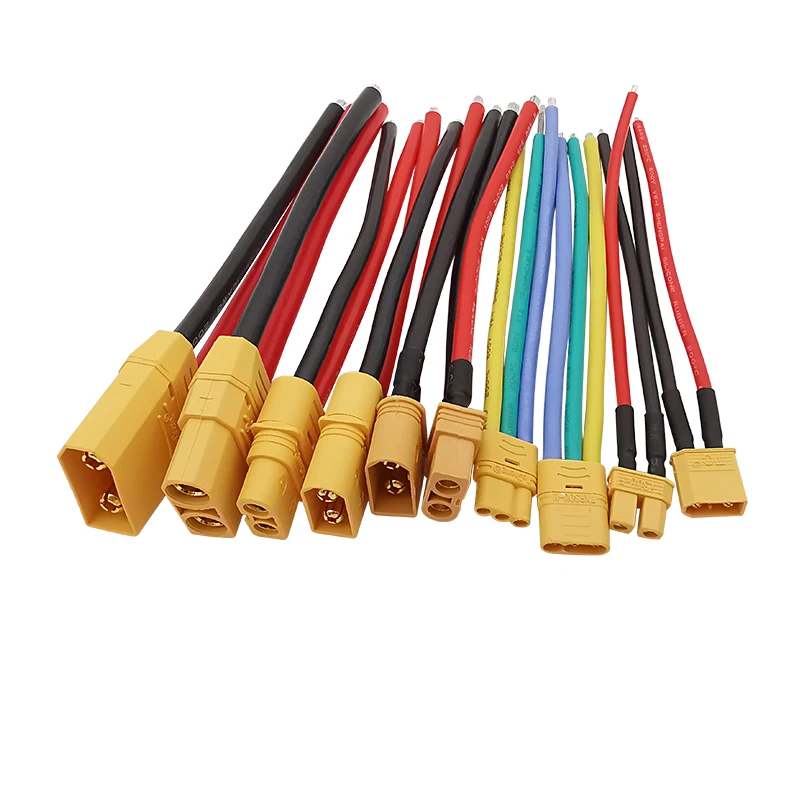 XT30U / XTR30U XT60H XT60U XT90 Разъем папа-мама с кабелем 10 см 10/12/16/18AWG для RC Lipo Battery FPV Drone