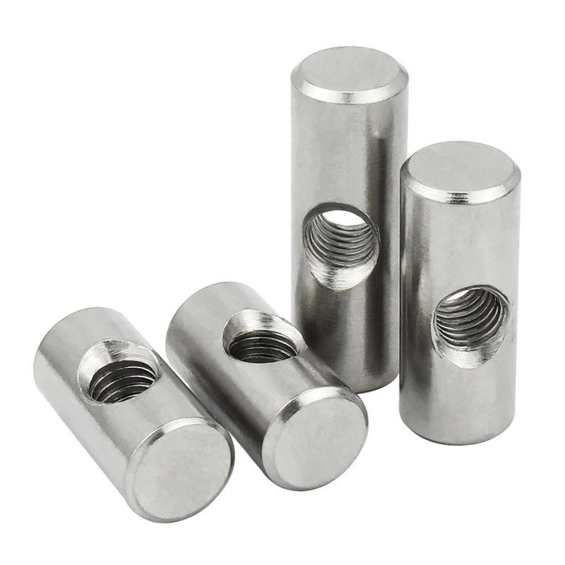 M4 M5 M6 304 Stainless Steel Hammer Nut One-word Thread with Hole Cylindrical Positioning Pin Embedded Connection 5Pieces |