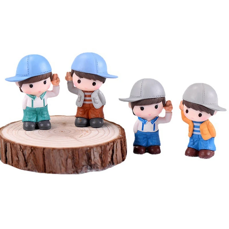 

1pc DIY Mini hat Couples Dolls Fairy Garden Miniatures Decor Dollhouse Action Figures Figurine Micro Landscape