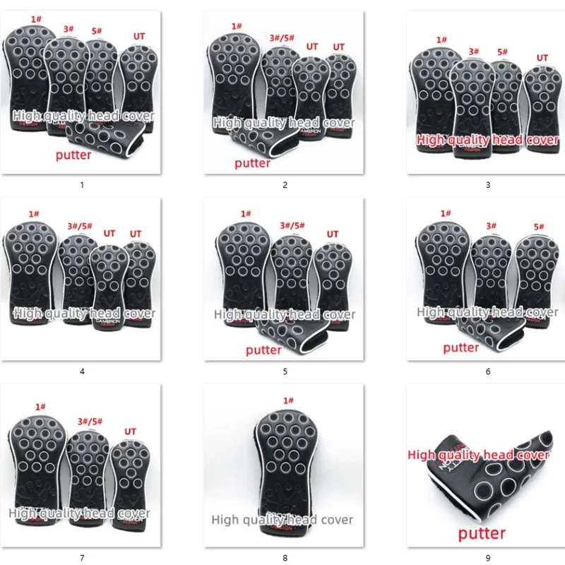 

Высокое качество No.1 No.3 No.5 UT полиуретановая плюшевая накладка на голову клюшки для вождения Вудса Бесплатная доставка