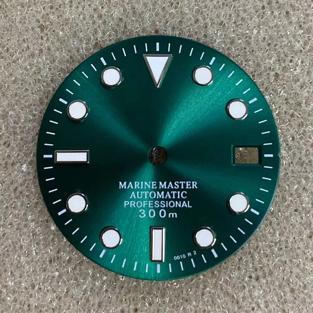 

29MM Green Luminous Watch Dial for NH35 Watch Movement Repair Part