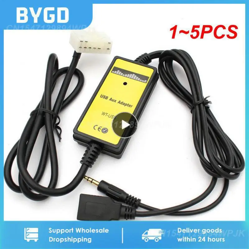 

1 ~ 5 шт. автомобильный адаптер Moonet с MP3 входом USB AUX смена CD для Toyota Avensis RAV4 Auris Corolla Yaris Camry Tacoma и Lexus