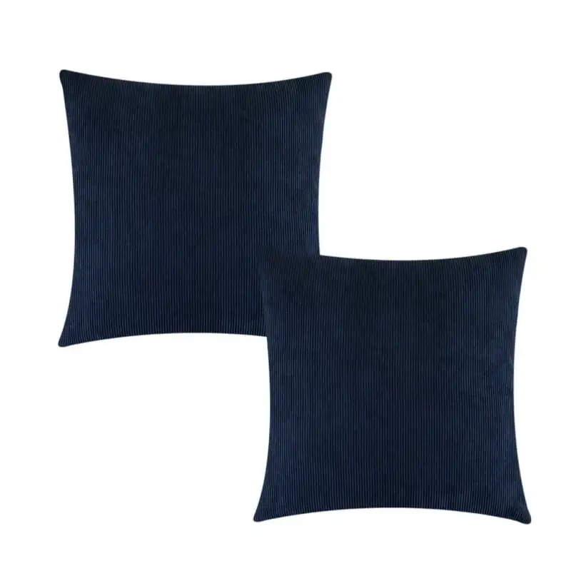 

Pillow Cover 18''x18'', Dark Blue, 2 pack Home decor luxury modern design Neck cloud Cojines decorativos para cama Throw pillows