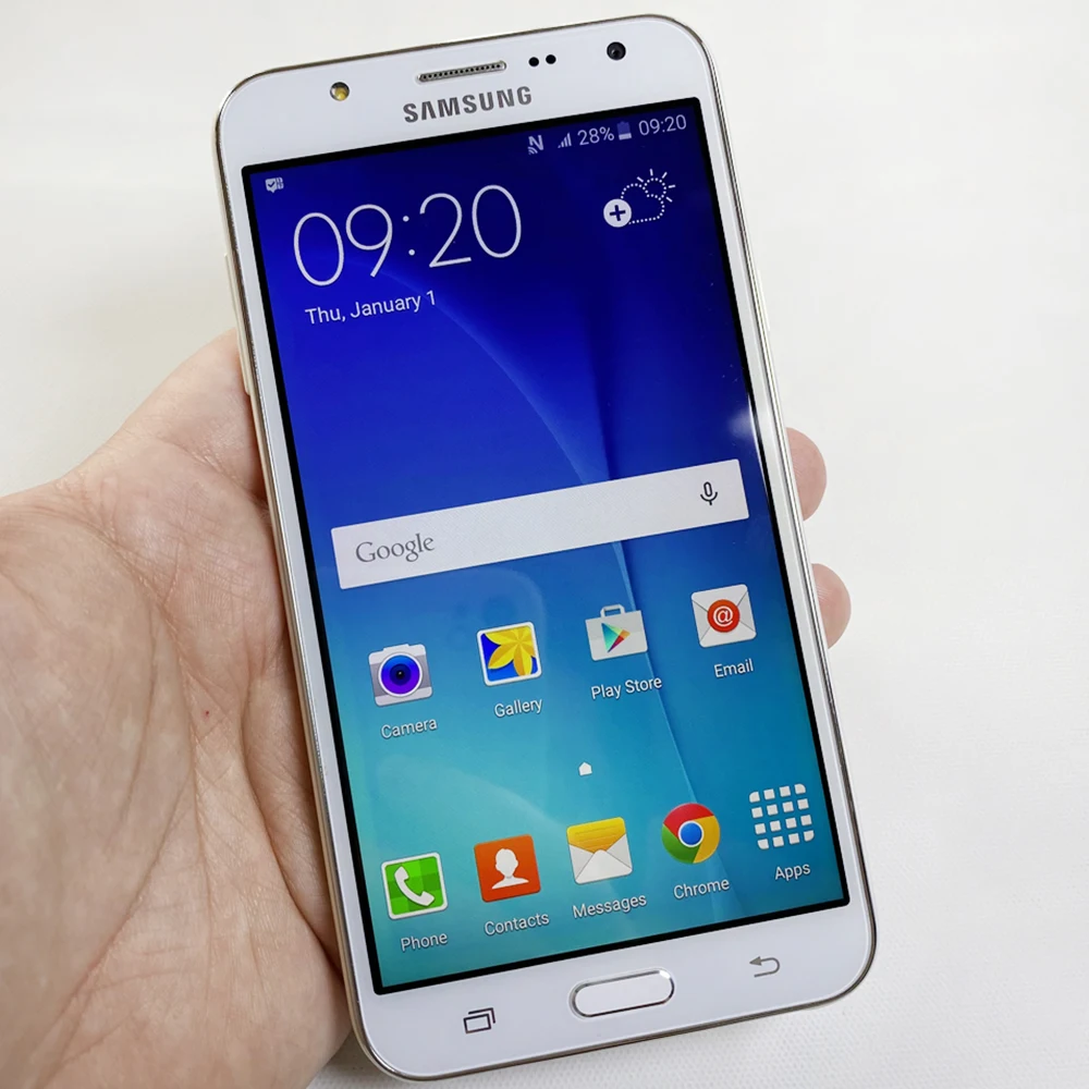 Оригинальный мобильный телефон Samsung Galaxy J7 J700F 4G LTE с двумя SIM-картами 5 дюйма ПЗУ 16