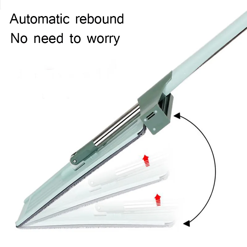 Squeeze Flat Mop Hand-free Wash Head 360 Rotation Lazy Mops With Microfiber Pads Wet Or Dry Floor Cleaning Product | Дом и сад
