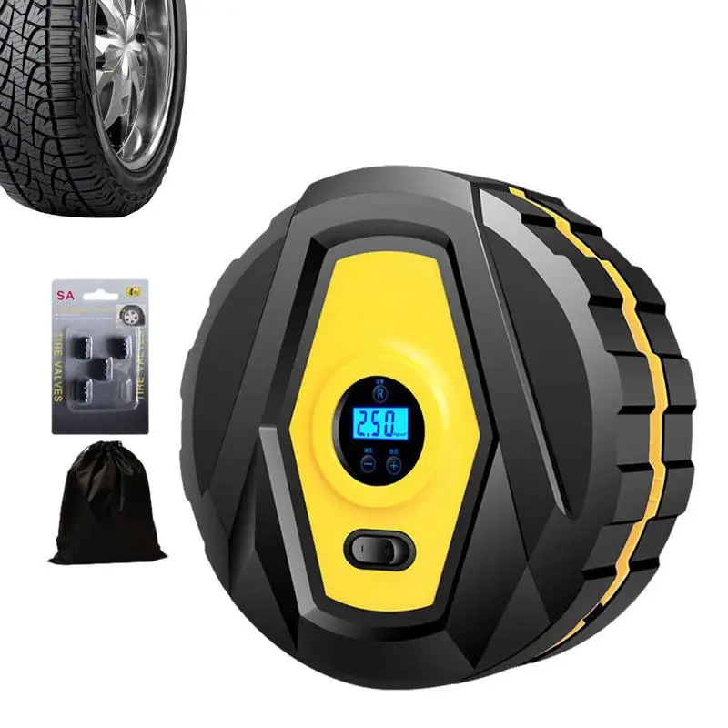 

Digital Air Compressor 12v Air Pump For Car Portable Tyre Inflator Electric Motorcycle Pump Air Compressor For Car Motorcycles