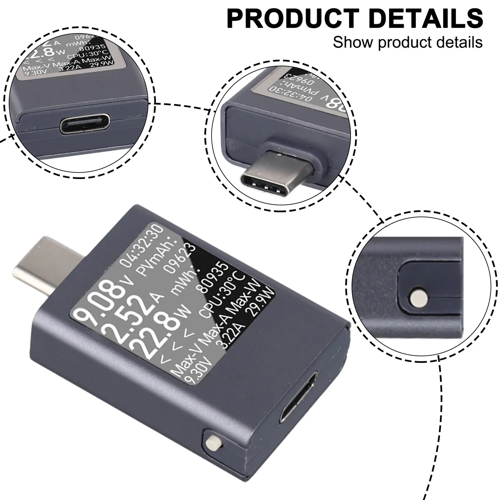 Фото HDC 085C USB-измеритель тока/напряжения с инновационной двунаправленной технологией измерения для прецизионного тестирования №4