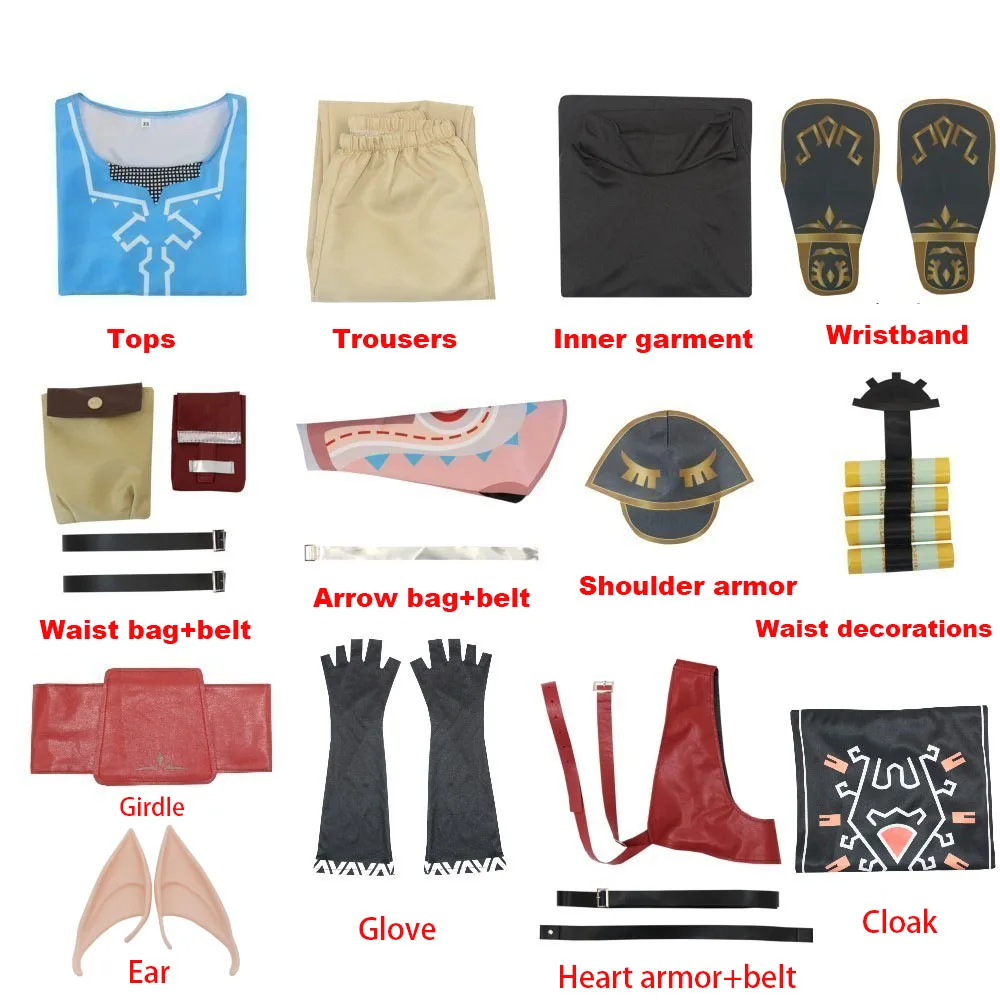 Linke костюмы для косплея наборы синяя Туника полный комплект комиксов с ролевыми