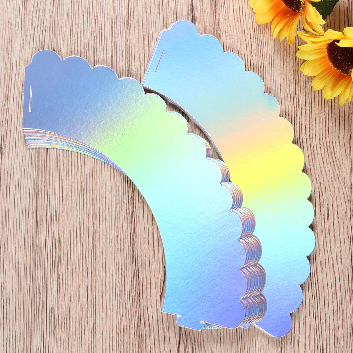 

24 шт. украшения для торта, радужные обертки для кексов, бумажный держатель для маффинов, радужные обертки для кексов