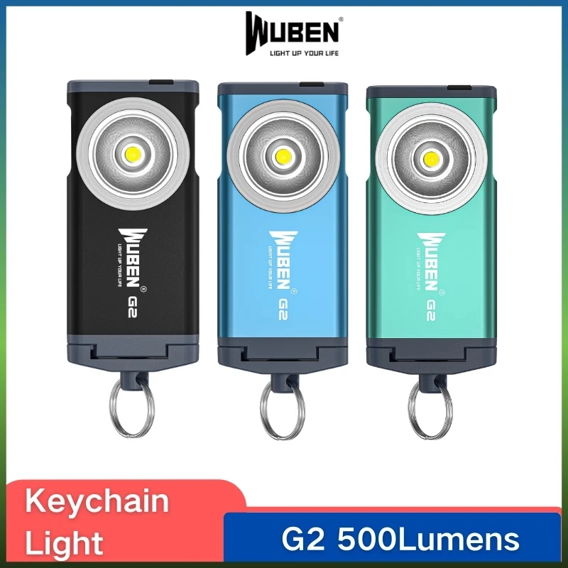 

Брелок для ключей WUBEN G2, 175 люмен, Type-C, 5 режимов работы