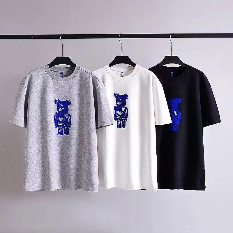 Футболка ADER с круглым вырезом и коротким рукавом для мужчин женщин универсальные