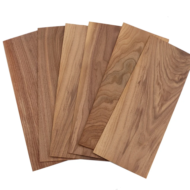

1 Pieces Natural Black Walnut Veneer Thin Chips Speaker Renovation Handmade DIY Decorative Wooden Paste 3*160*400mm