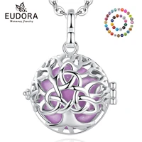 eudora 18mm fashion tree of life cage harmony ball chime bell pendant angel caller bola necklace for baby pregnancy jewelry k468