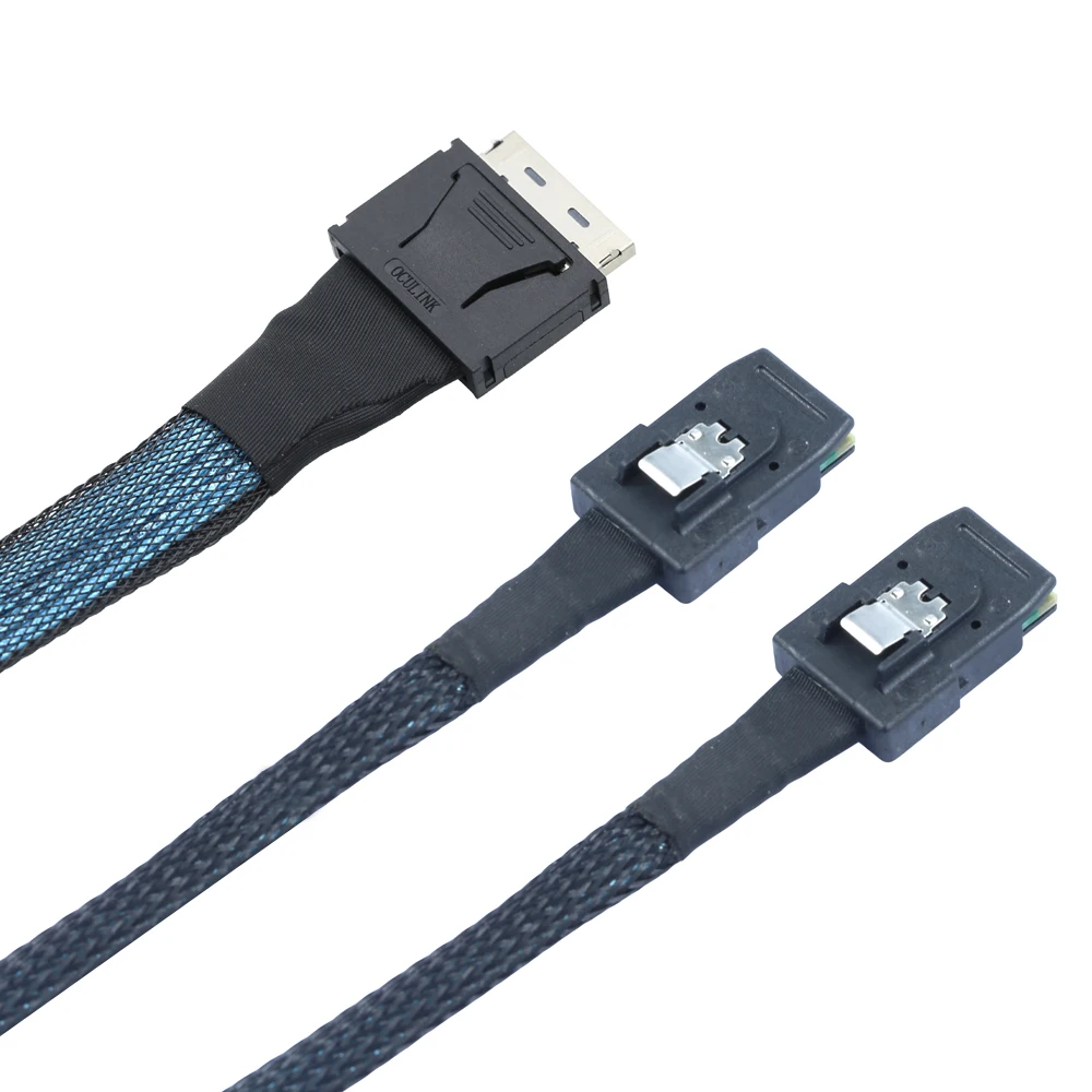 

Высокоскоростной кабель сервера премиум-класса: Oculink PCIe SFF-8611 to Dual 8I SAS SFF-8087