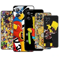 cartoon homer simpsons silicone case for realme 9i gt neo 2 pro 8 7 6 c21 c21y 8i c3 c15 c12 c11 5 xt master funda phone cover