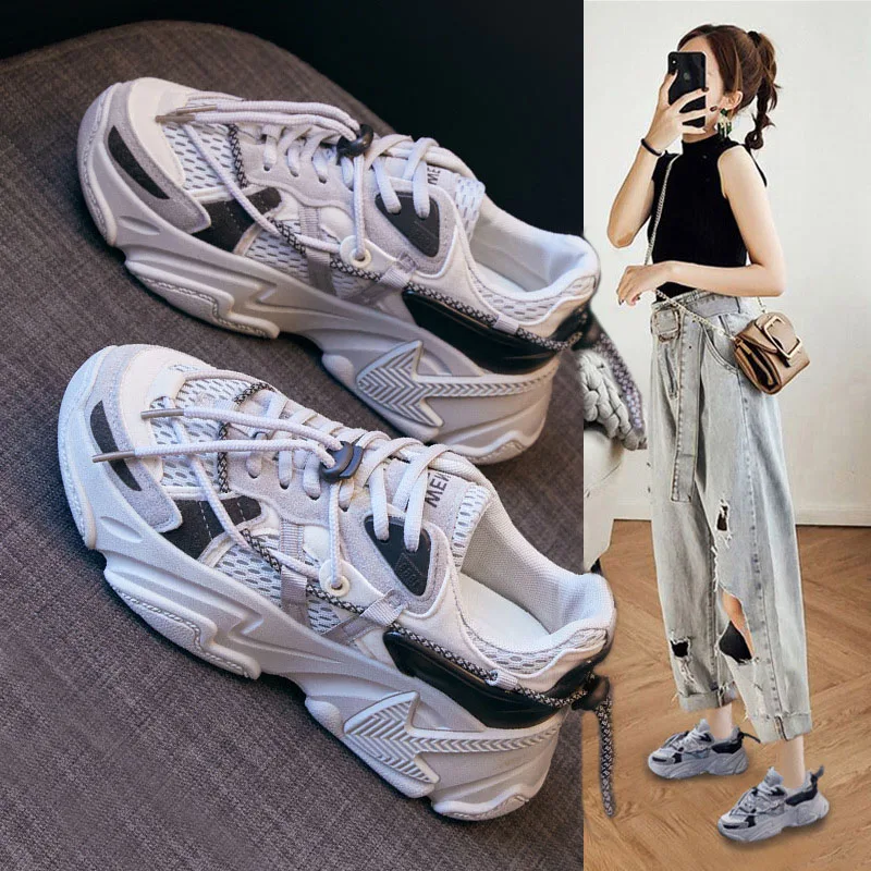 

Кроссовки женские дышащие, сетчатые, 4 цвета, для весны