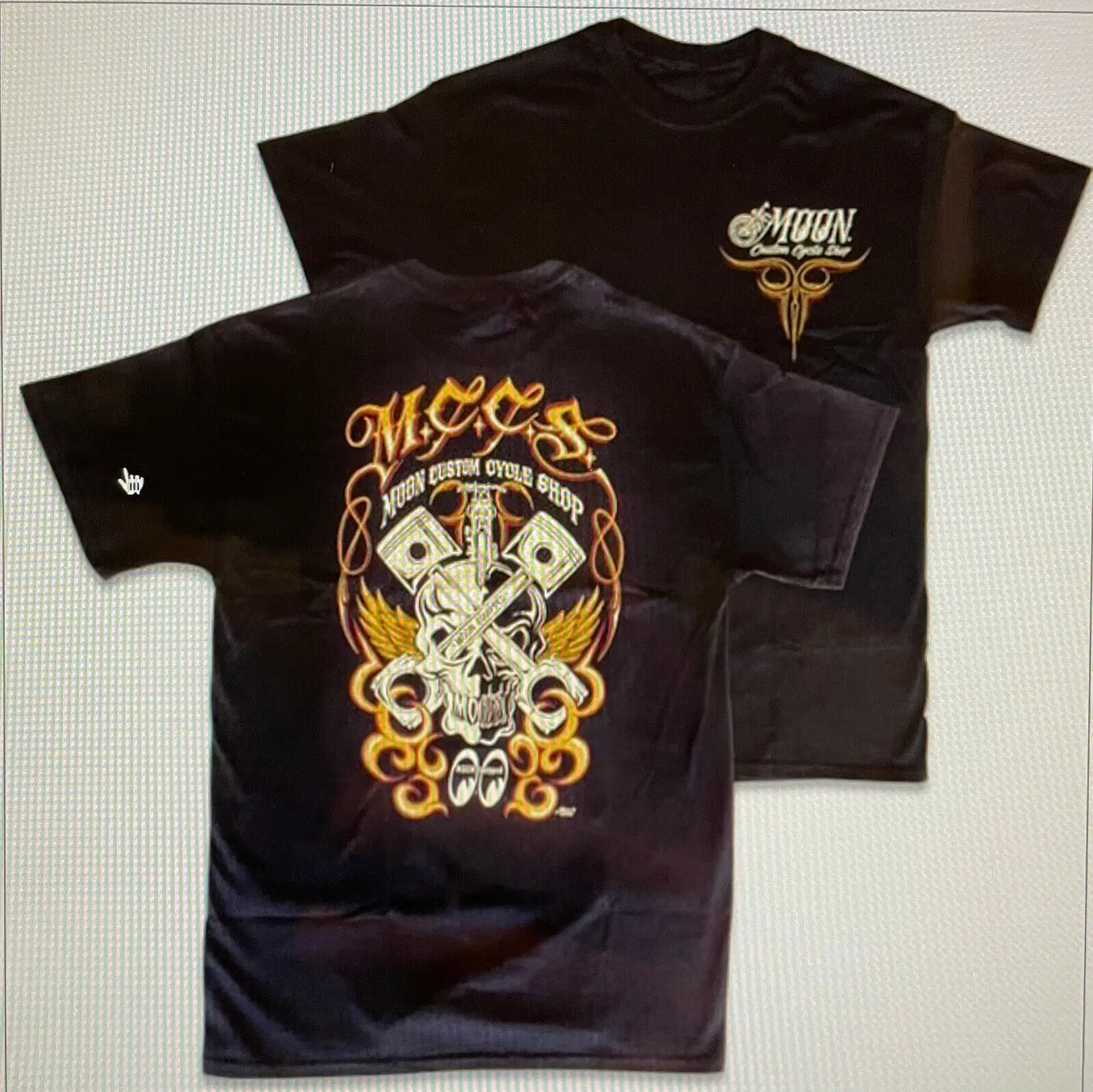 Мужская хлопковая футболка с изображением поршня MCCS MQT103BK